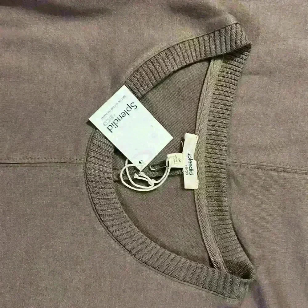 NWT Splendid eco, size medium, color dun, sleeveless, super soft, elastic waist - Picture 3 of 5